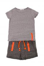 Losbay Футболка+шорты комплект для мальчика L142061109 серый Losbay