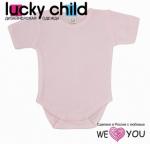 Боди футболка Lucky Child ажур, розовая. размер 20 (62-68)